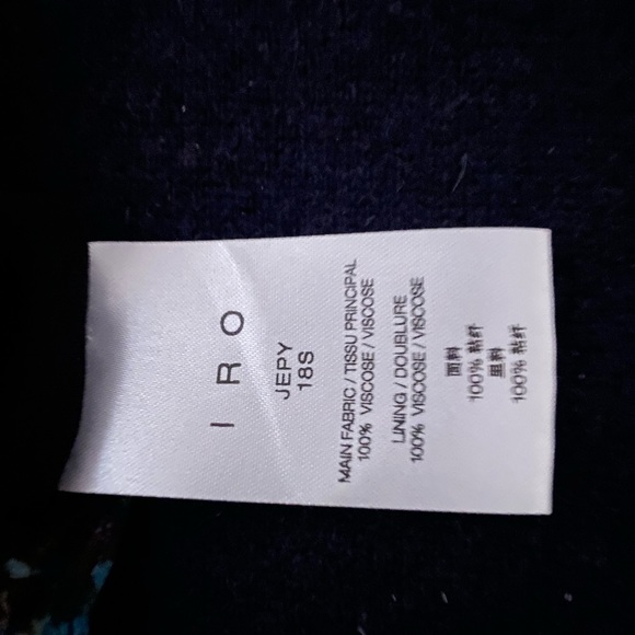 IRO multi colored skirt with ruffled hem size 34 - Picture 5 of 5